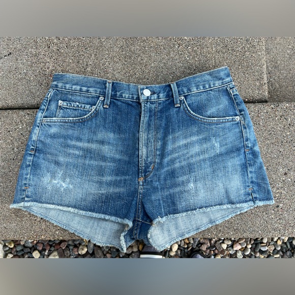 🆕 Agolde Anja High Waist Cut-Off Short | Size 30 | Asheville | A Gold E NEW/NWT - Picture 8 of 17